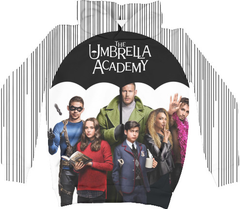 Unisex Hoodie 3D - Академия Амбрелла / The Umbrella Academy 4 - Mfest