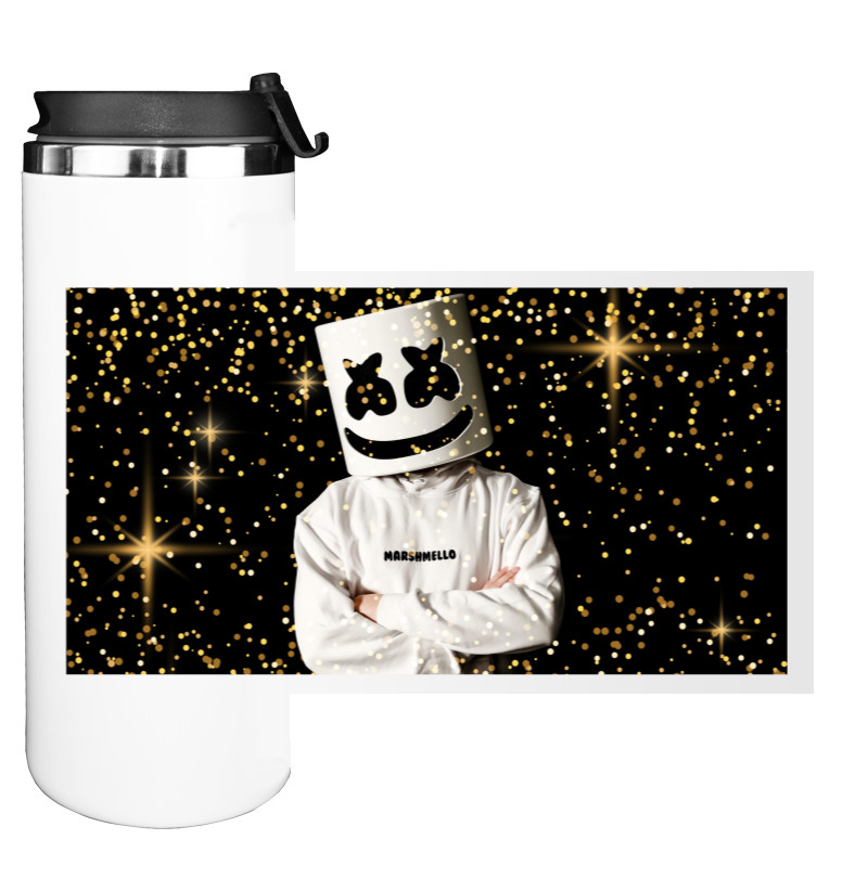 Water Bottle on Tumbler - Marshmello 26 - Mfest