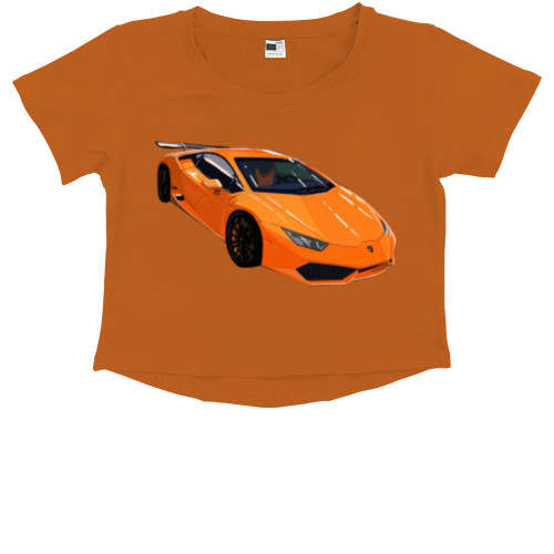 Kids' Premium Cropped T-Shirt - Lamborghini 10 - Mfest