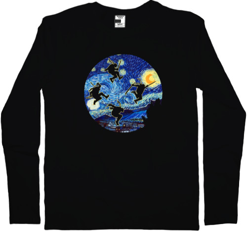 Men's Longsleeve Shirt - Черепашки Ниндзя / TNMT Van Gogh - Mfest