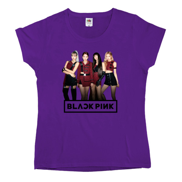 Women's T-shirt Fruit of the loom - Blackpink 8 - Mfest