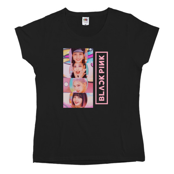 Women's T-shirt Fruit of the loom - Blackpink 5 - Mfest