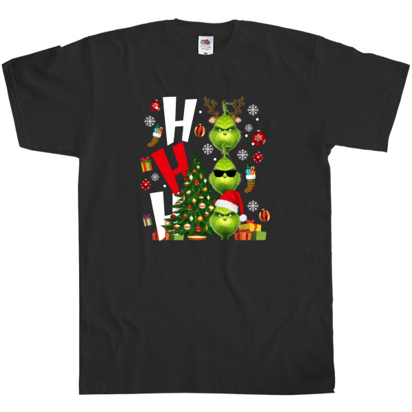 Kids' T-Shirt Fruit of the loom - Ho Ho Ho Grinch - Mfest