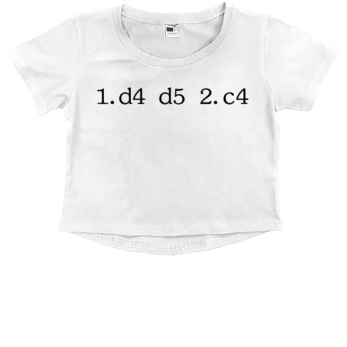 Kids' Premium Cropped T-Shirt - Ход королевы / The Queen's Gambit 4 - Mfest