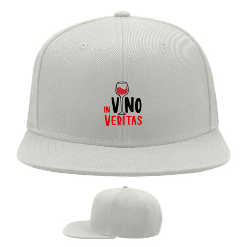 Snapback Baseball Cap - In Vino Veritas - Mfest