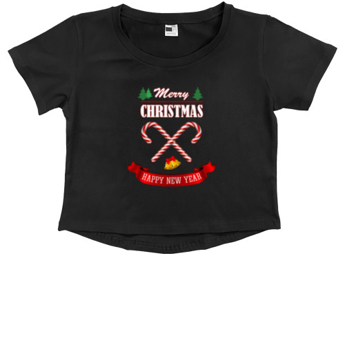 Kids' Premium Cropped T-Shirt - Happy New Year 16 - Mfest