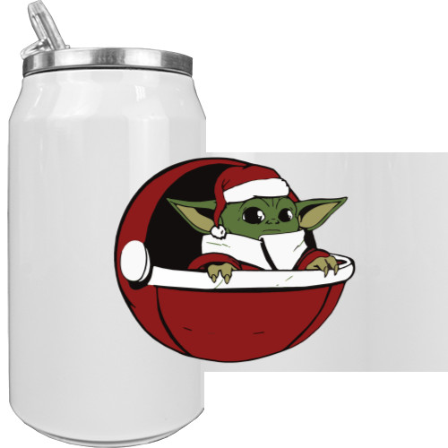 Aluminum Can - Christmas Baby Yoda 2 - Mfest