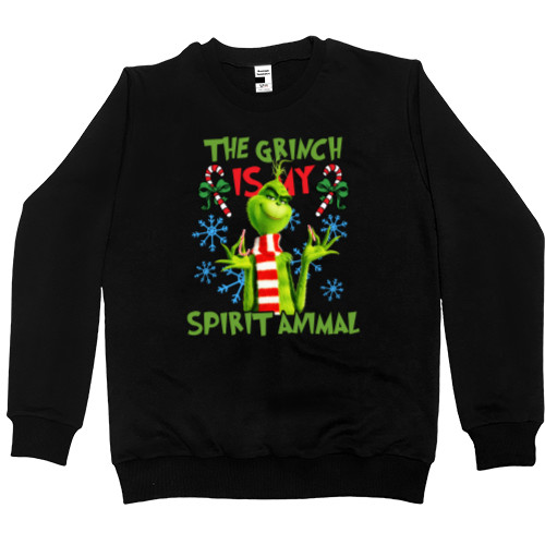 Men’s Premium Sweatshirt - Grinch is my spirit animal - Mfest