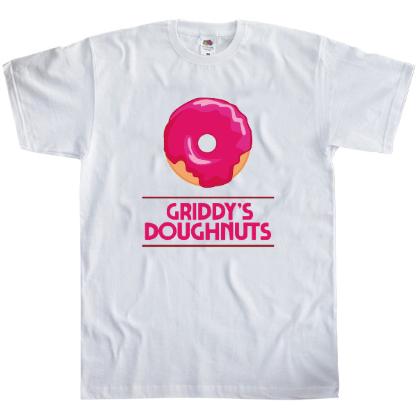 Kids' T-Shirt Fruit of the loom - Griddy's Donuts (Академия Амбрелла / The Umbrella Academy) - Mfest