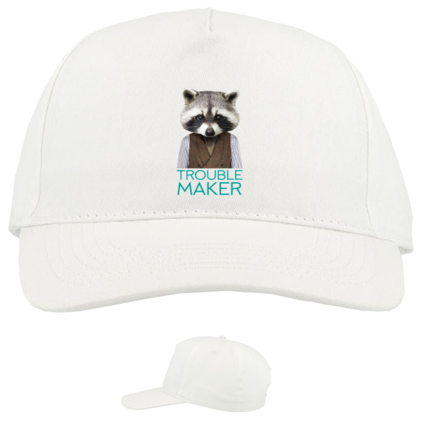 Baseball Caps - 5 panel - Енот Trouble Maker - Mfest