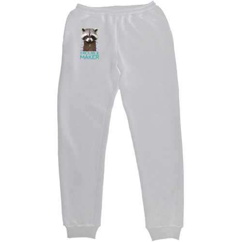 Kids' Sweatpants - Енот Trouble Maker - Mfest