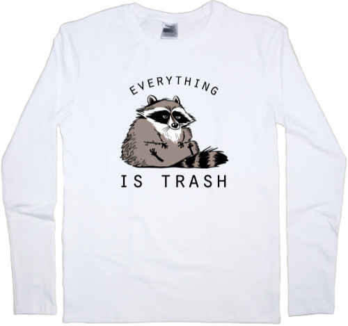 Men's Longsleeve Shirt - Everything is trash - Mfest