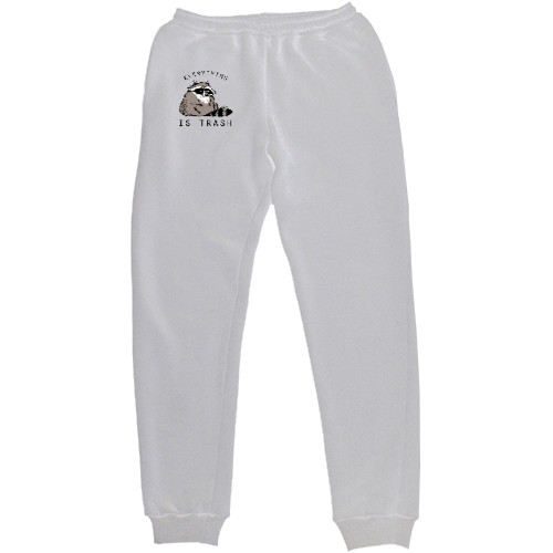 Women's Sweatpants - Everything is trash - Mfest