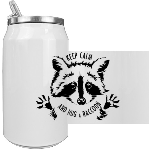 Aluminum Can - Keep Calm And Hug a Raccoon - Mfest