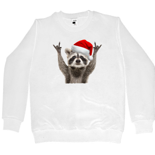 Women's Premium Sweatshirt - Raccoon New Year - Mfest