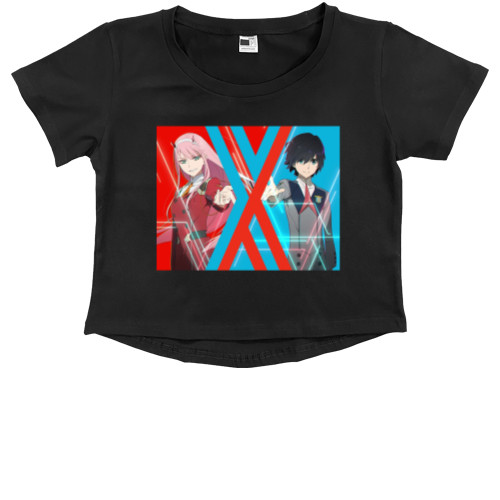 Kids' Premium Cropped T-Shirt - Милый во Франксе / Darling in the FranXX 4 - Mfest