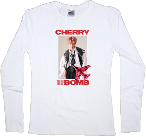 Women's Longsleeve Shirt - Taeyong cherry bomb - Mfest