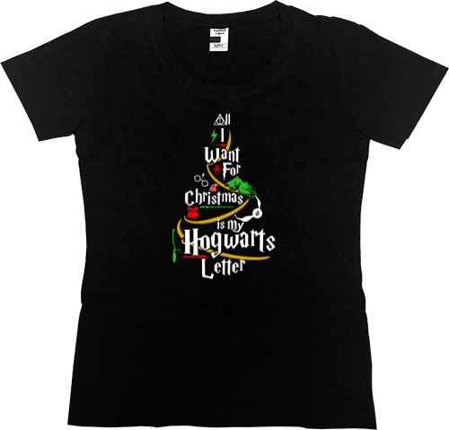 Women's Premium T-Shirt - Hogwarts Letter for Christmas (Harry Potter) - Mfest