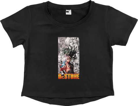 Women's Cropped Premium T-Shirt - Dr. stone / ДОКТОР СТОУН 6 - Mfest