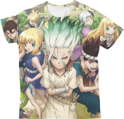 Kids' T-Shirt 3D - Dr. stone / ДОКТОР СТОУН 2 - Mfest