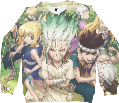 Men's Sweatshirt 3D - Dr. stone / ДОКТОР СТОУН 2 - Mfest