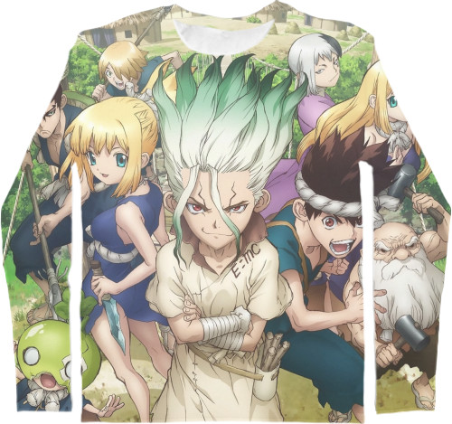 Men's Longsleeve Shirt 3D - Dr. stone / ДОКТОР СТОУН 2 - Mfest