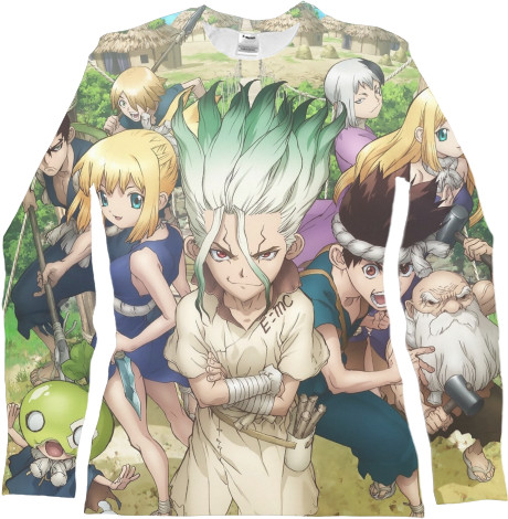 Women's Longsleeve Shirt 3D - Dr. stone / ДОКТОР СТОУН 2 - Mfest