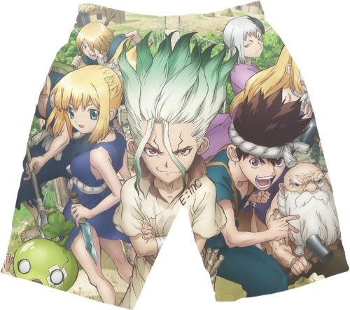 Men's Shorts 3D - Dr. stone / ДОКТОР СТОУН 2 - Mfest