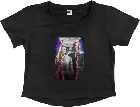 Women's Cropped Premium T-Shirt - Wandavision / ВандаВижен 3 - Mfest