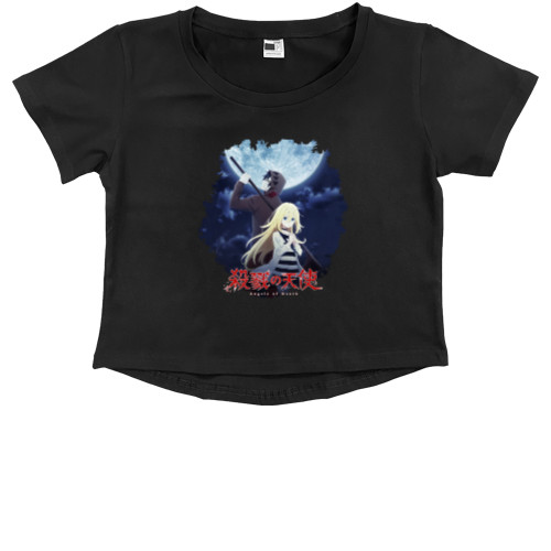 Kids' Premium Cropped T-Shirt - Ангел кровопролития 4 - Mfest