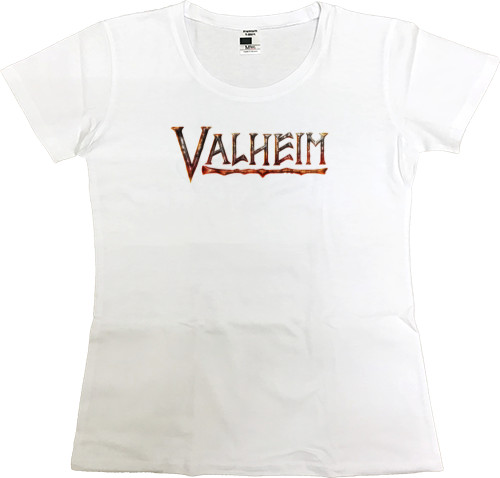 Women's Premium T-Shirt - Valheim logo - Mfest