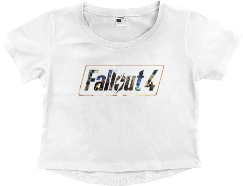 Women's Cropped Premium T-Shirt - Fallout 4 (4) - Mfest