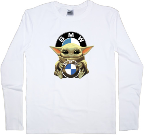 Men's Longsleeve Shirt - Baby Yoda with BMW - Mfest