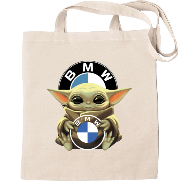 Tote Bag - Baby Yoda with BMW - Mfest