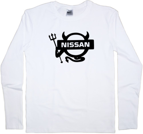 Футболка з Довгим Рукавом Чоловіча - Nissan Logo 3 - Mfest