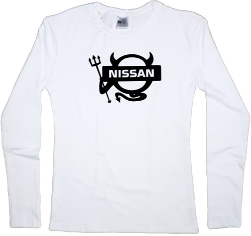 Футболка з Довгим Рукавом Жіноча - Nissan Logo 3 - Mfest