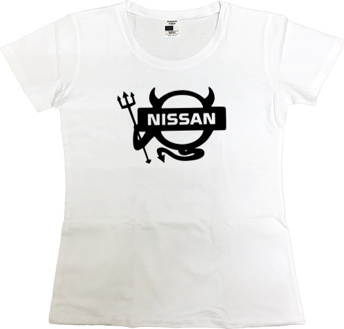 Women's Premium T-Shirt - Nissan Logo 3 - Mfest