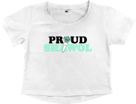 Women's Cropped Premium T-Shirt - Shinee shawol - Mfest