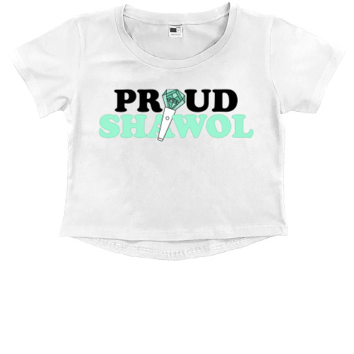 Kids' Premium Cropped T-Shirt - Shinee shawol - Mfest