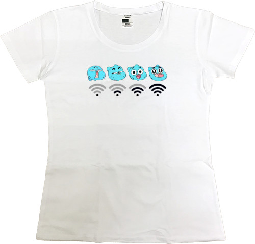 Women's Premium T-Shirt - Гамбол Wi-Fi - Mfest