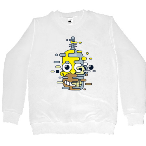 Men’s Premium Sweatshirt - Гомер/Бендер - Mfest