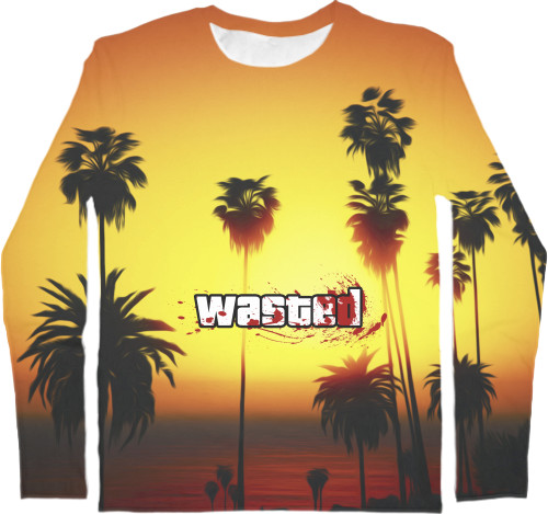 Men's Longsleeve Shirt 3D - GTA Wasted - Mfest