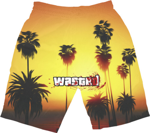 Men's Shorts 3D - GTA Wasted - Mfest