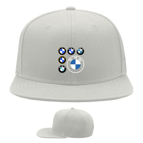 Snapback Baseball Cap - BMW logo evolution - Mfest