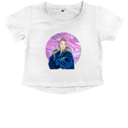 Kids' Premium Cropped T-Shirt - Billie Eilish 5 - Mfest