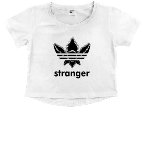 Kids' Premium Cropped T-Shirt - Stranger - Mfest