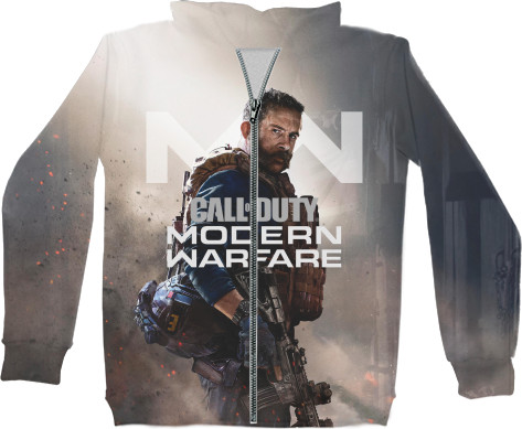 Unisex Zip-through Hoodie 3D - Call of Duty: Modern warfare - Mfest