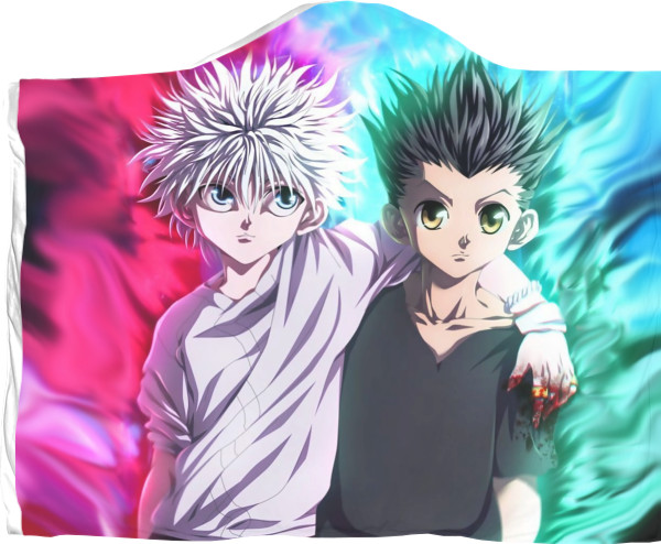 Плед з капюшоном 3D - Hunter × Hunter / Охотник х Охотник - Mfest