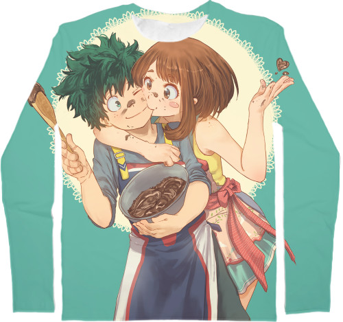 Men's Longsleeve Shirt 3D - Моя геройская академия /Boku no Hero Academia 2 - Mfest