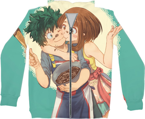 Unisex Zip-through Hoodie 3D - Моя геройская академия /Boku no Hero Academia 2 - Mfest